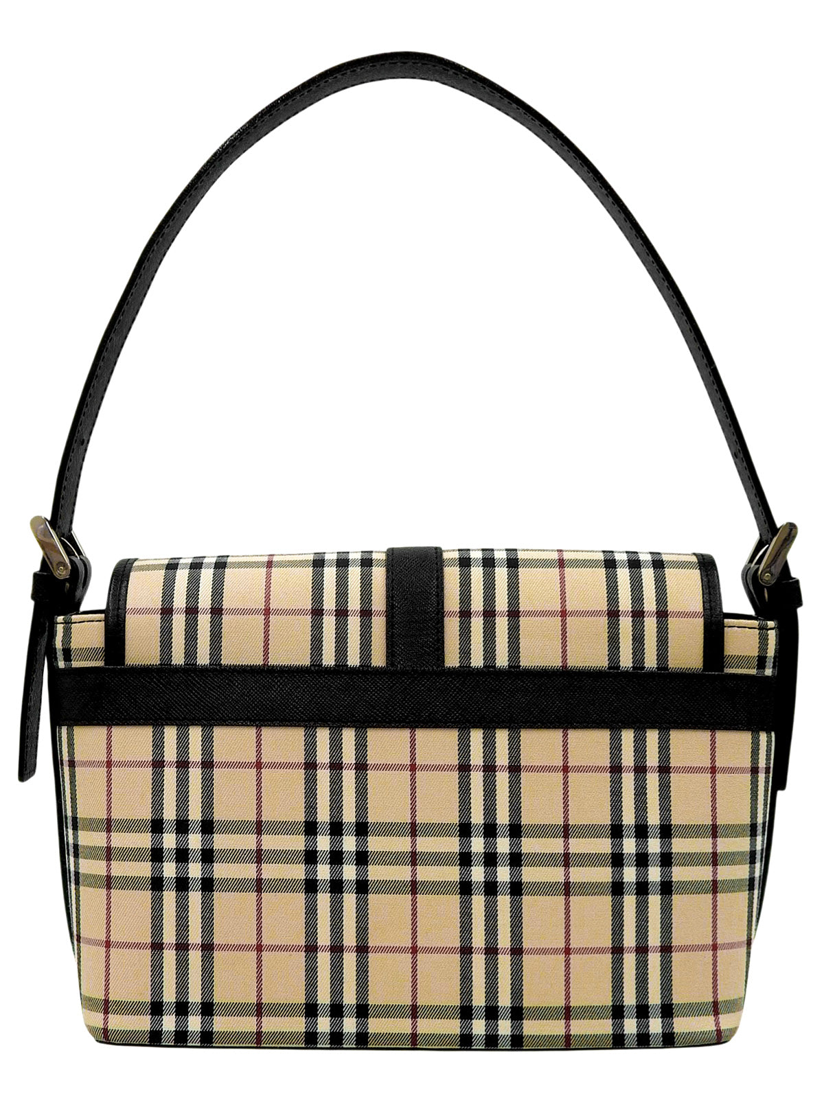 Nova Check Pattern Handbag in Beige/Black