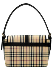 Nova Check Pattern Handbag in Beige/Black