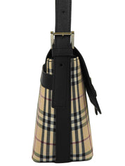 Nova Check Pattern Handbag in Beige/Black