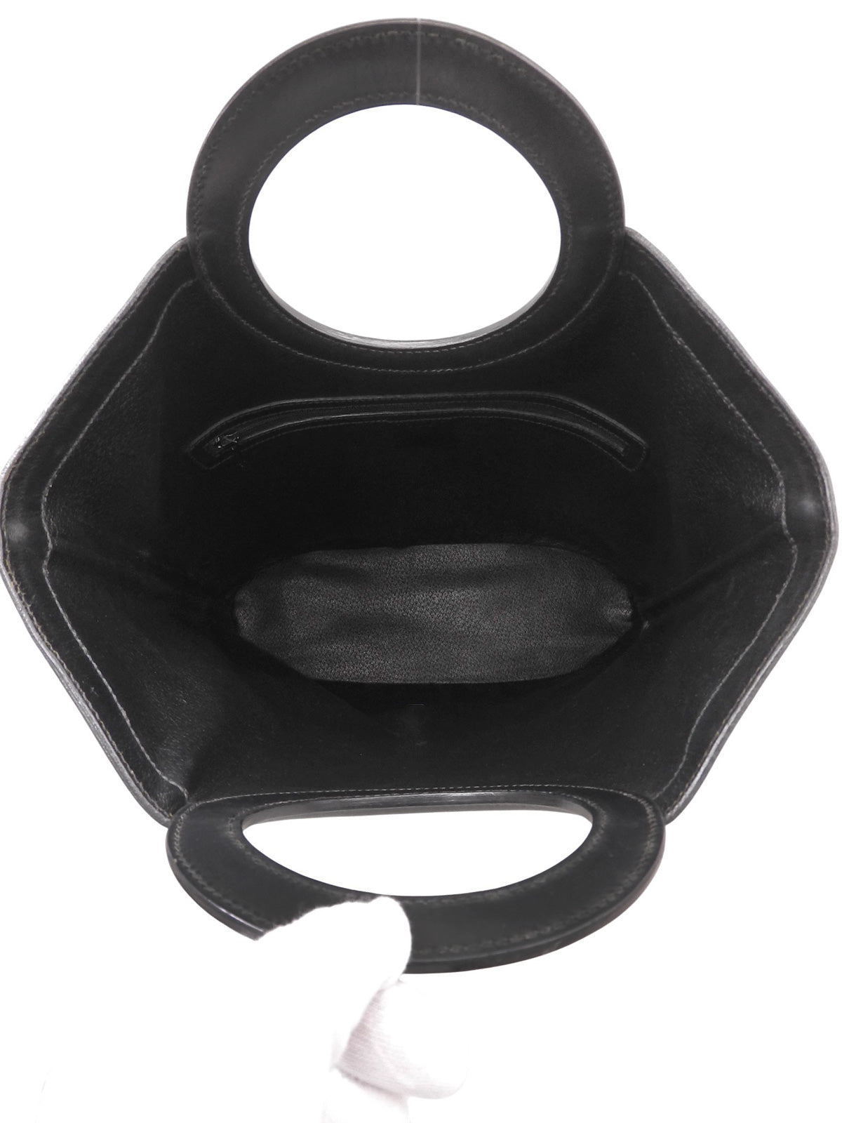 マカダムパターンロゴエンボスハンドルバッグ ブラウン/ブラック