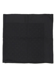 シルクモノグラムパターンスカーフ ブラック