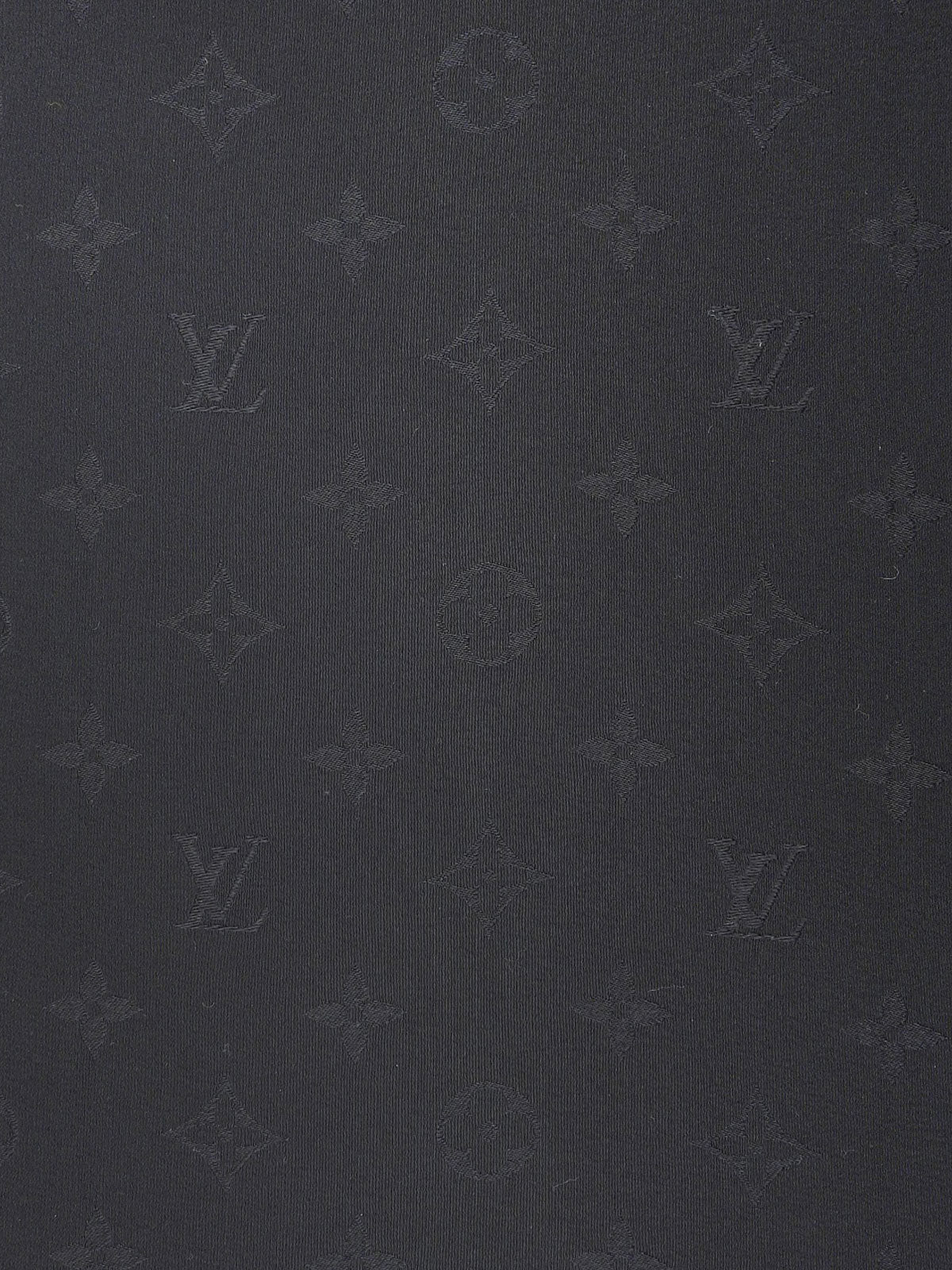 シルクモノグラムパターンスカーフ ブラック