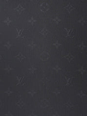 シルクモノグラムパターンスカーフ ブラック