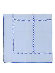 シルクホースビットパターンスカーフ ライトブルー