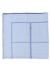 シルクホースビットパターンスカーフ ライトブルー