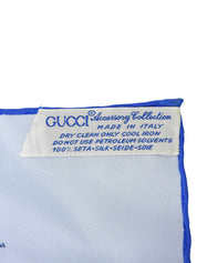 シルクホースビットパターンスカーフ ライトブルー