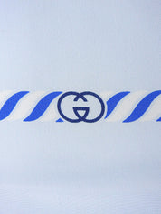 シルクホースビットパターンスカーフ ライトブルー