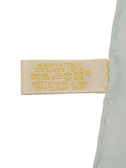 丝绸豹纹图案围巾，冰蓝色