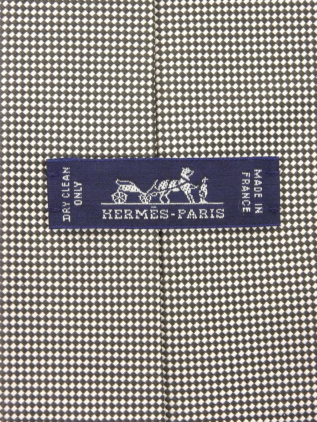 海军蓝/白色格纹领带