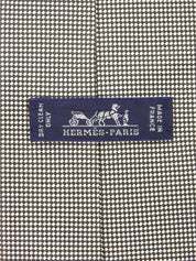 海军蓝/白色格纹领带