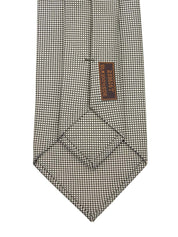 海军蓝/白色格纹领带