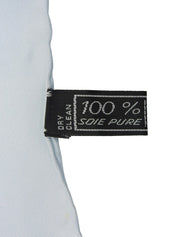 シルクフラッグデザインパターンスカーフ ベイビーブルー/オレンジ/マルチ