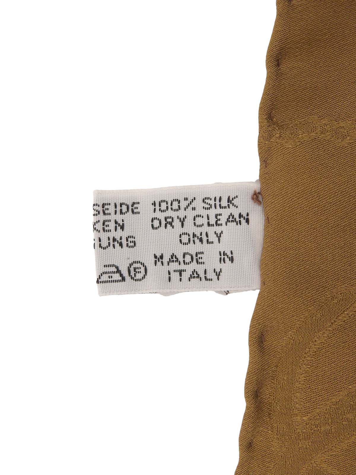 マストラインシルクロゴパターンスカーフ ベージュ