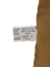 Must Line Silk Logo Pattern Scarf in Beige