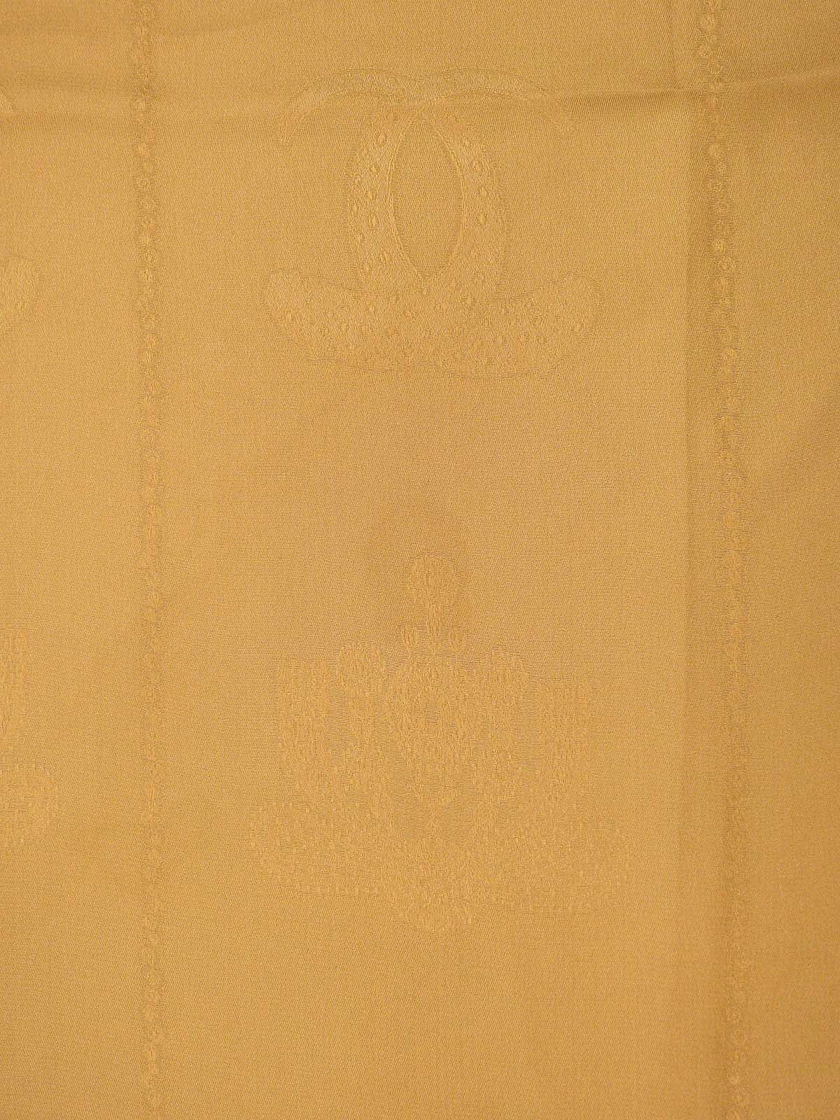 マストラインシルクロゴパターンスカーフ ベージュ