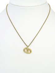 Logo Plate Necklace Gold