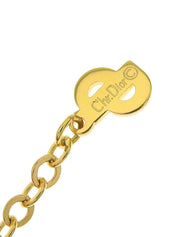 Logo Plate Necklace Gold