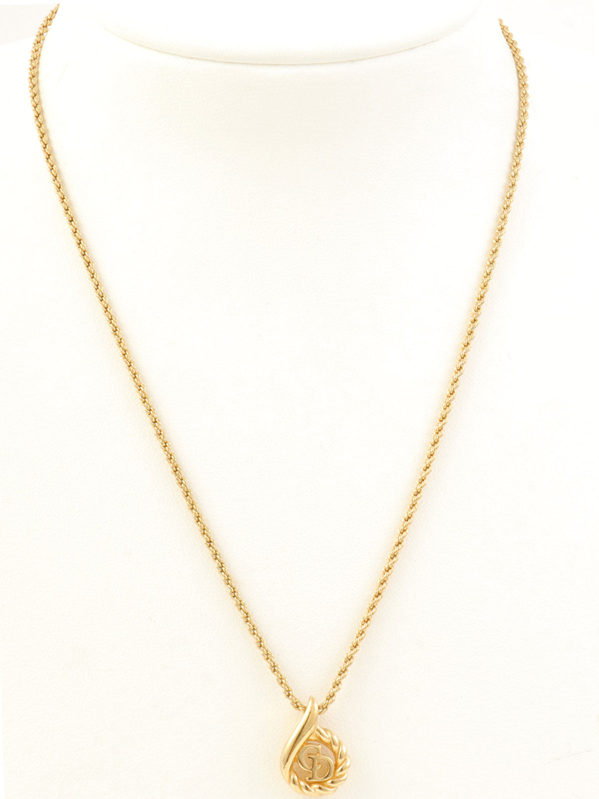 ティアドロップロゴネックレス ゴールド