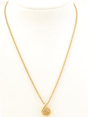 ティアドロップロゴネックレス ゴールド