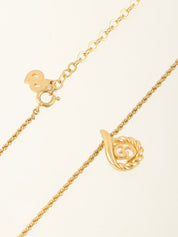 ティアドロップロゴネックレス ゴールド