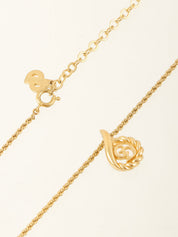 ティアドロップロゴネックレス ゴールド