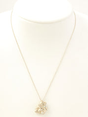 925テディベアネックレス シルバー