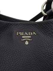 Logo Plate Tote Bag Black