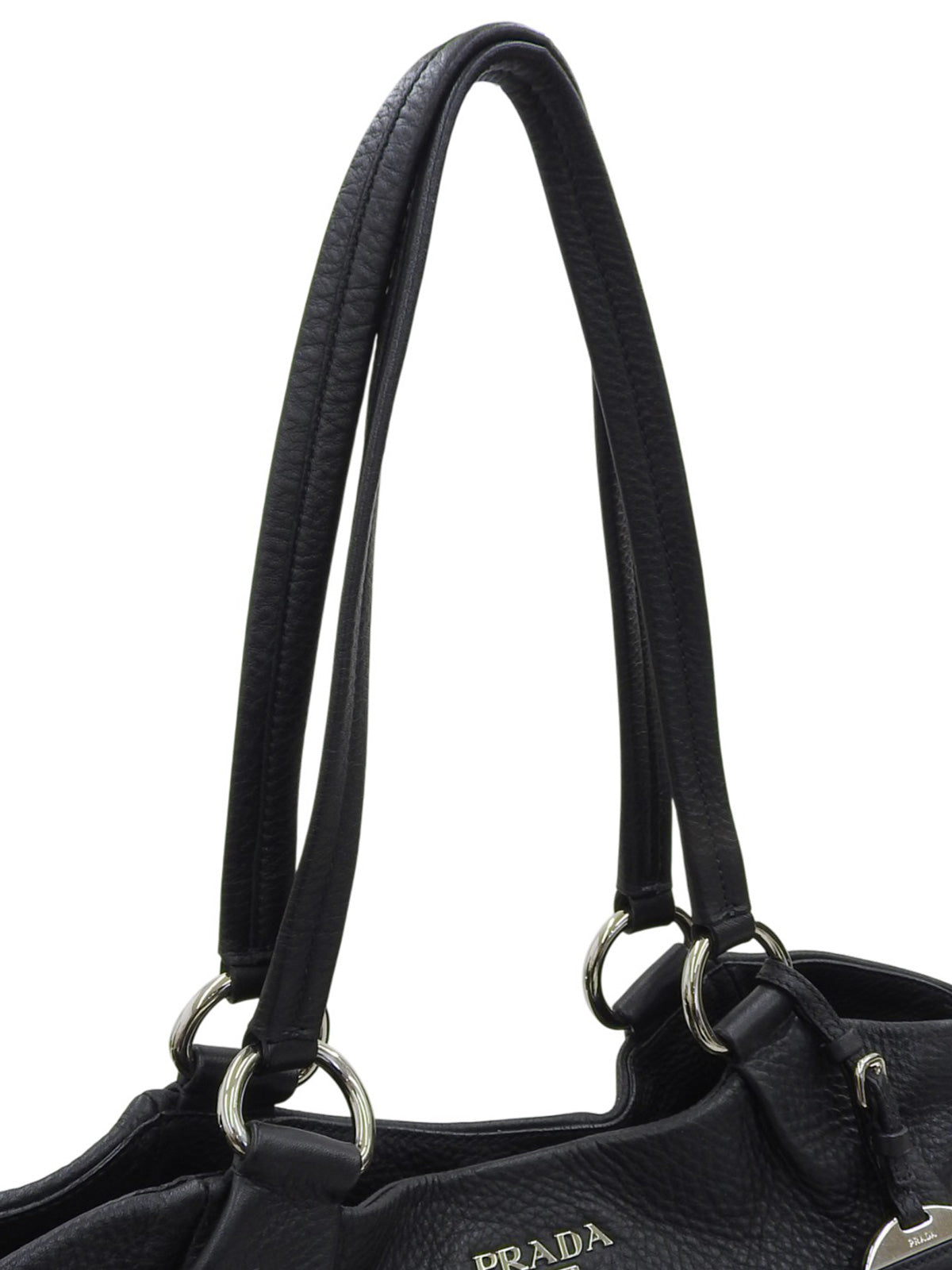 Logo Plate Tote Bag Black