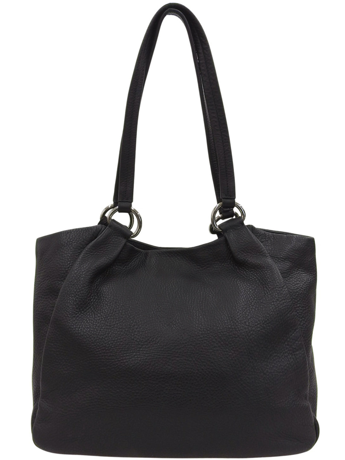 Logo Plate Tote Bag Black