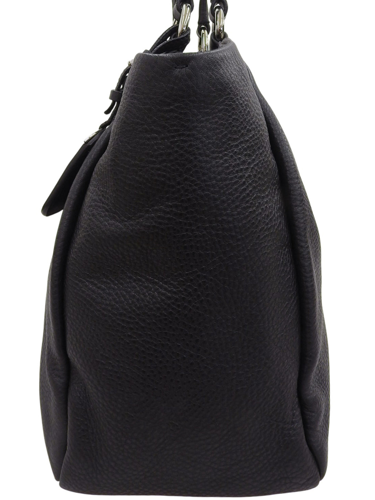 Logo Plate Tote Bag Black