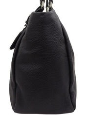 Logo Plate Tote Bag Black