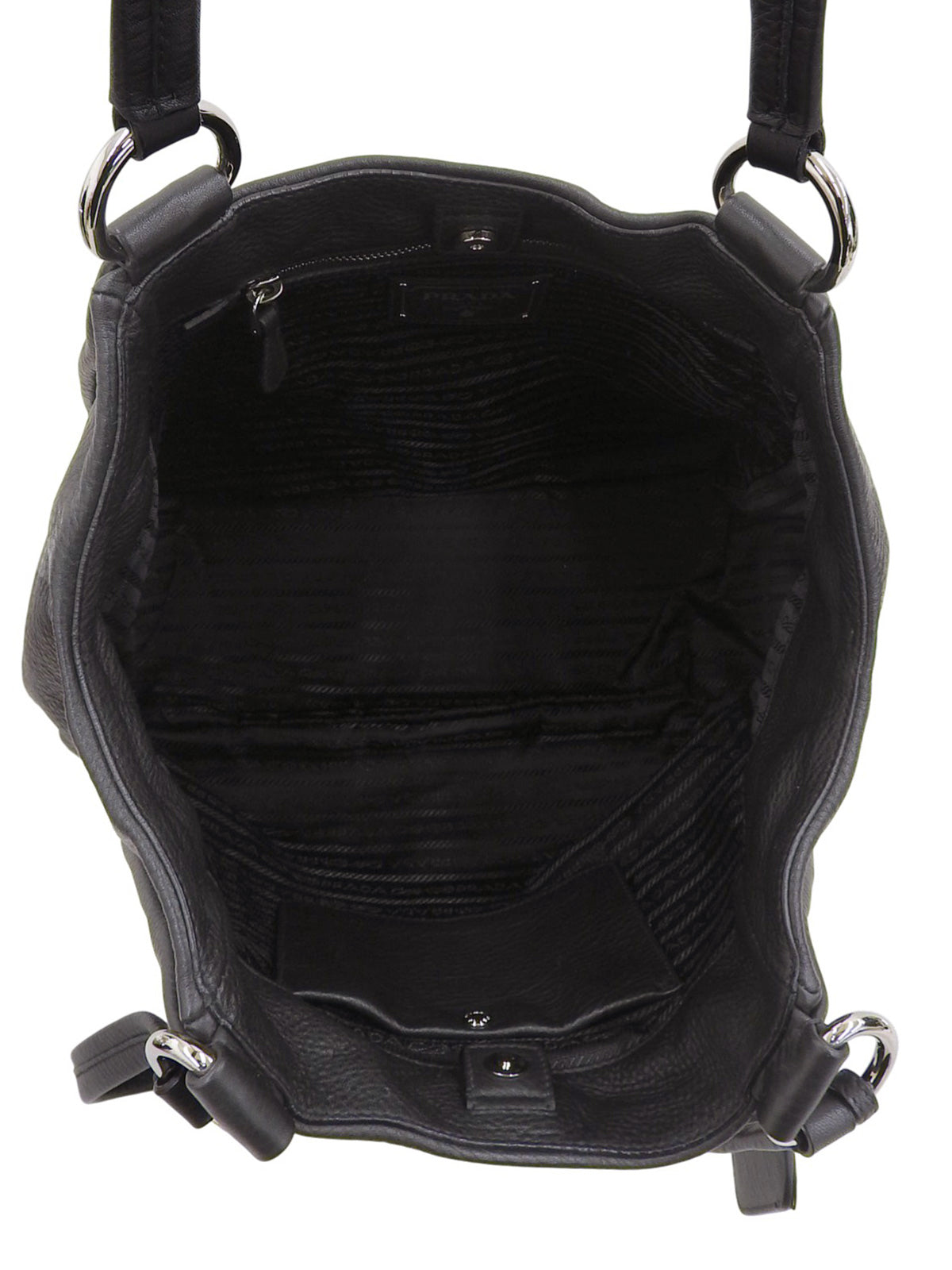 Logo Plate Tote Bag Black