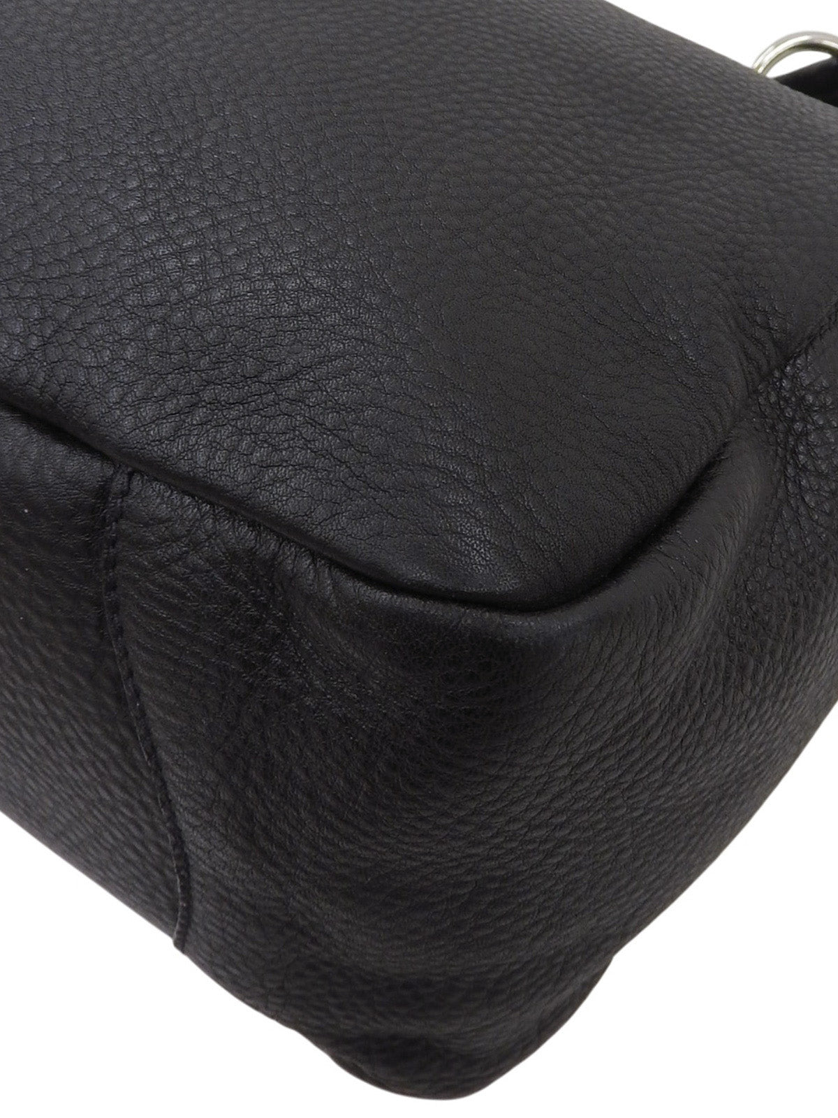 Logo Plate Tote Bag Black