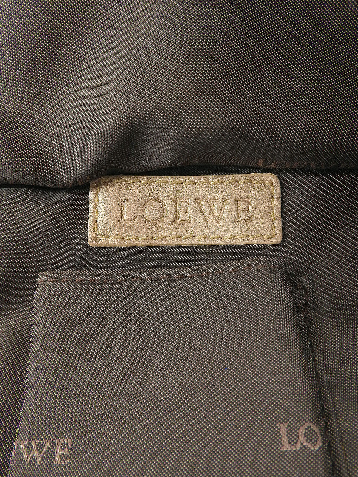 ナッパアイレアナグラムエンボスハンドバッグ ゴールド