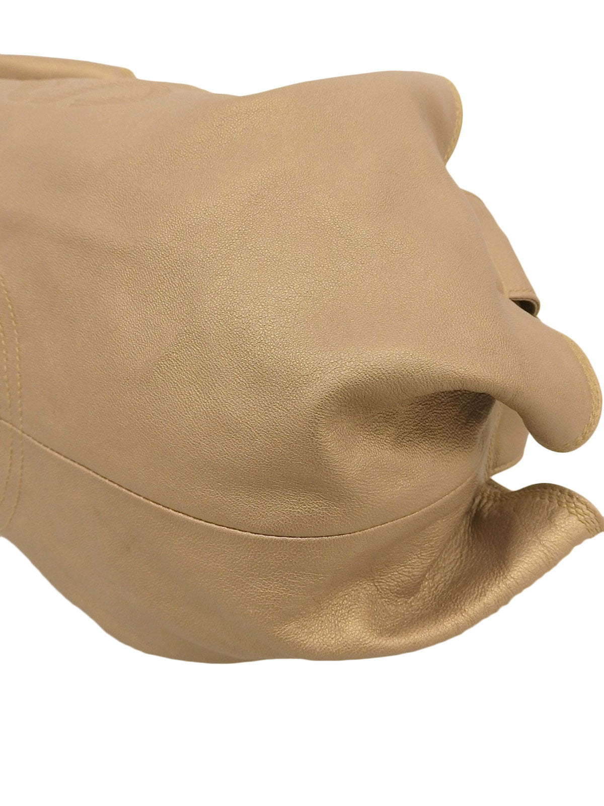 ナッパアイレアナグラムエンボスハンドバッグ ゴールド