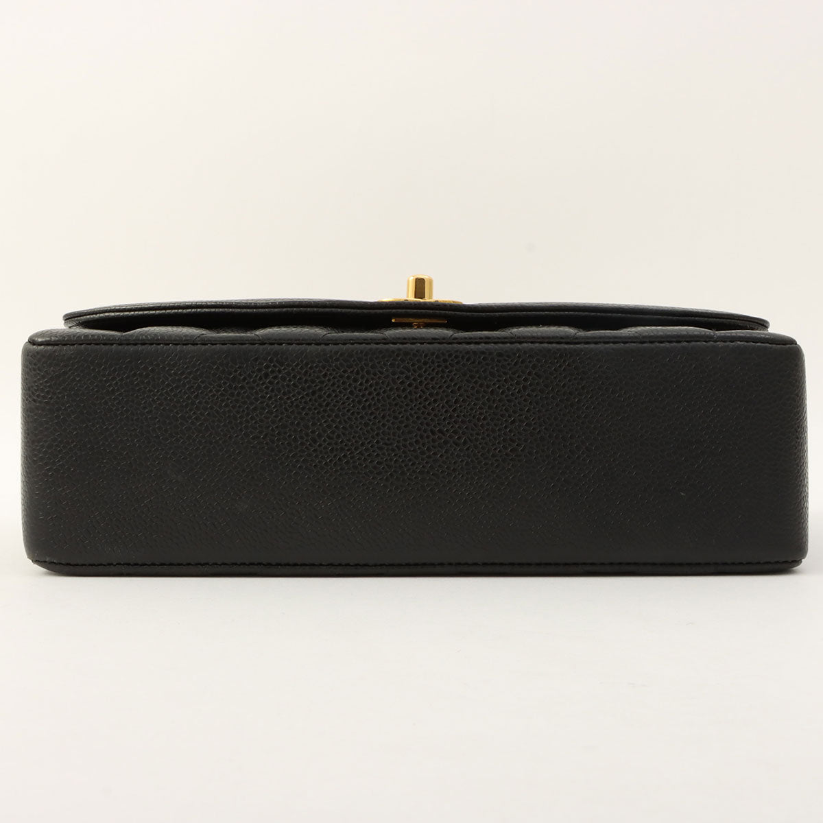 Circa 1995 Caviar Skin Diana Flap Chain Bag 25cm Black