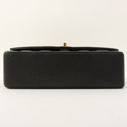 Circa 1995 Caviar Skin Diana Flap Chain Bag 25cm Black