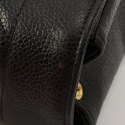 Circa 1995 Caviar Skin Diana Flap Chain Bag 25cm Black