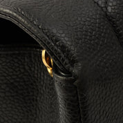 Circa 1995 Caviar Skin Diana Flap Chain Bag 25cm Black