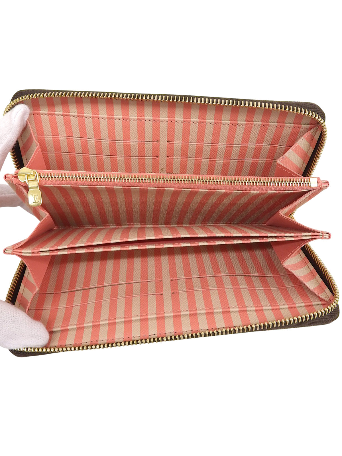 2014 Damier Canvas Trunk Zippy Wallet in Brown/Multi