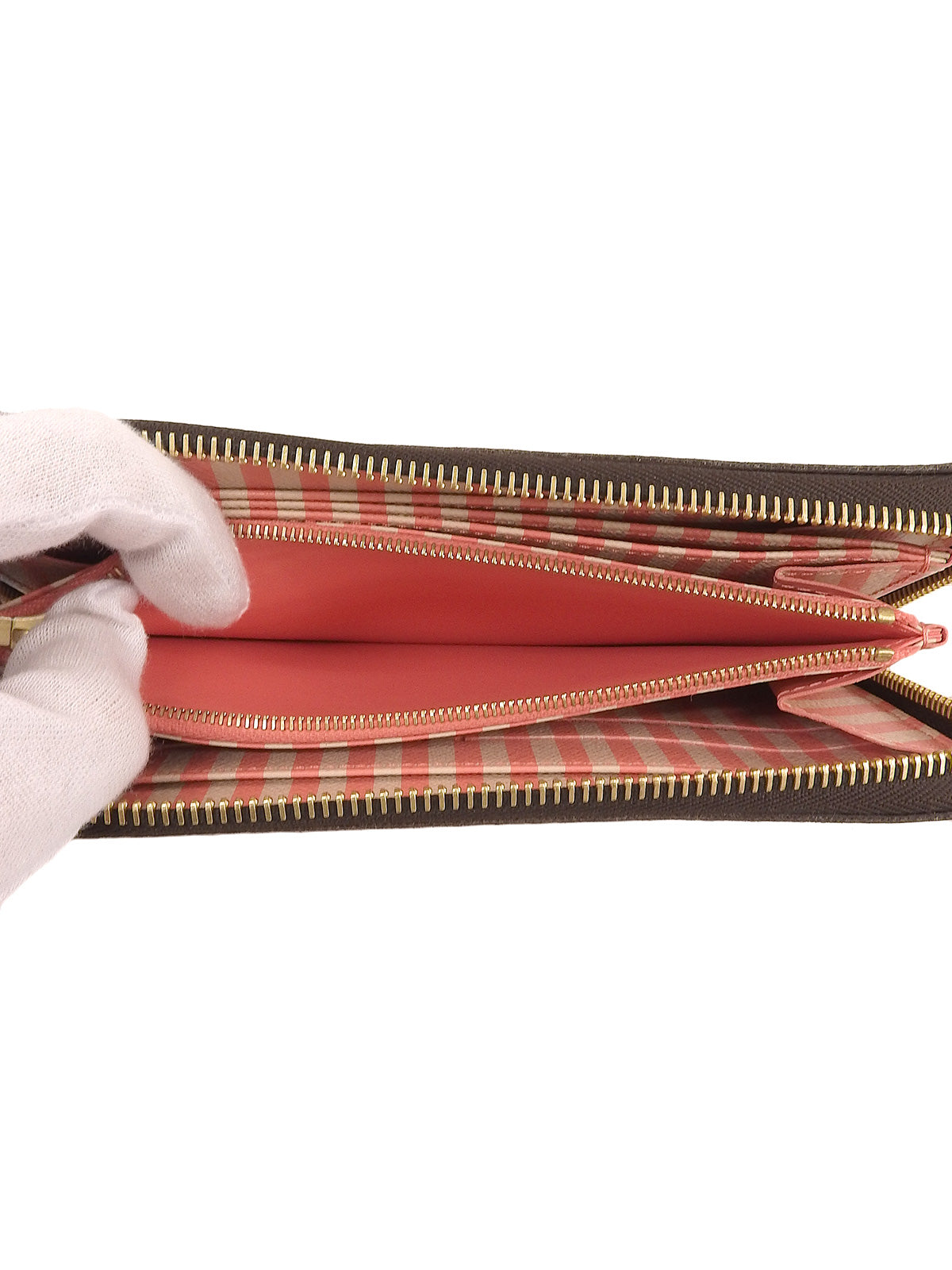 2014 Damier Canvas Trunk Zippy Wallet in Brown/Multi