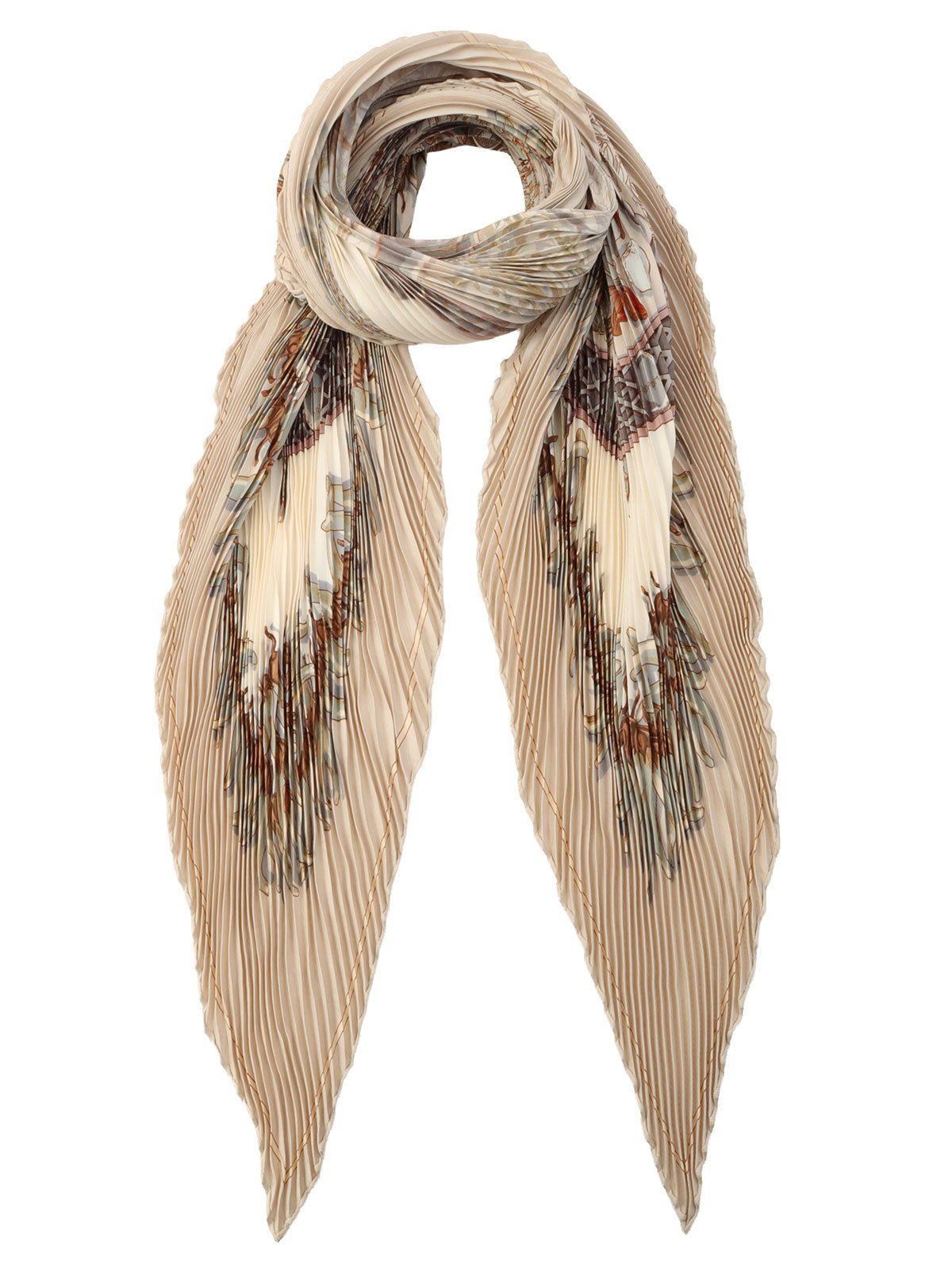 Bouteilles a la Mer Bottled Ship Pattern Twilly Khaki/Multi