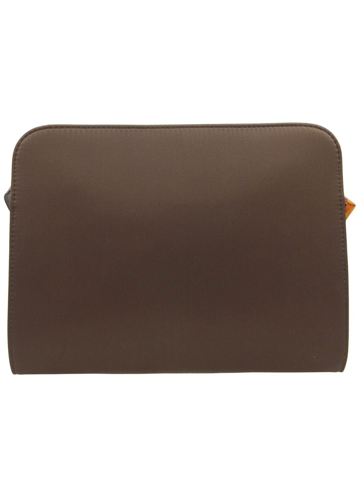 尼龙 Logo 棕色大理石纹单肩包 棕色