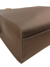 尼龙 Logo 棕色大理石纹单肩包 棕色