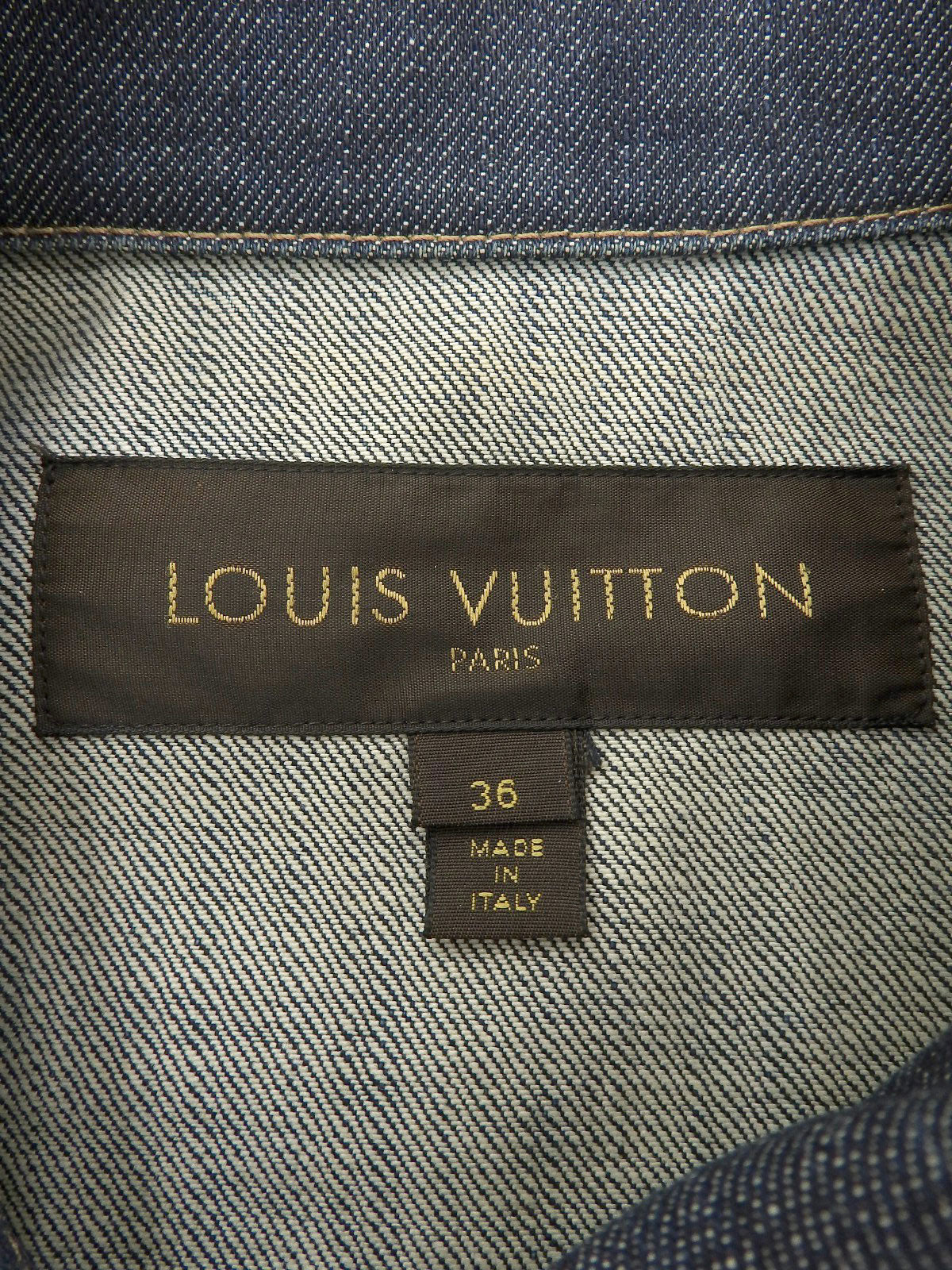 Denim Belt Ted Logo Button Jacket in Indigo