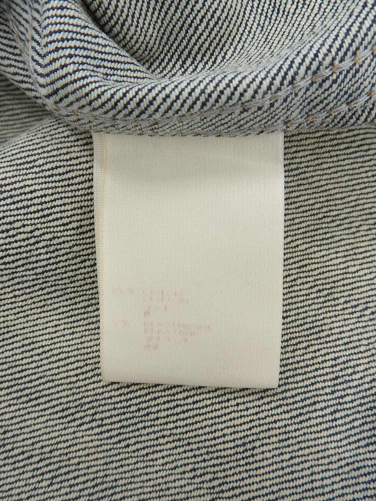 Denim Belt Ted Logo Button Jacket in Indigo