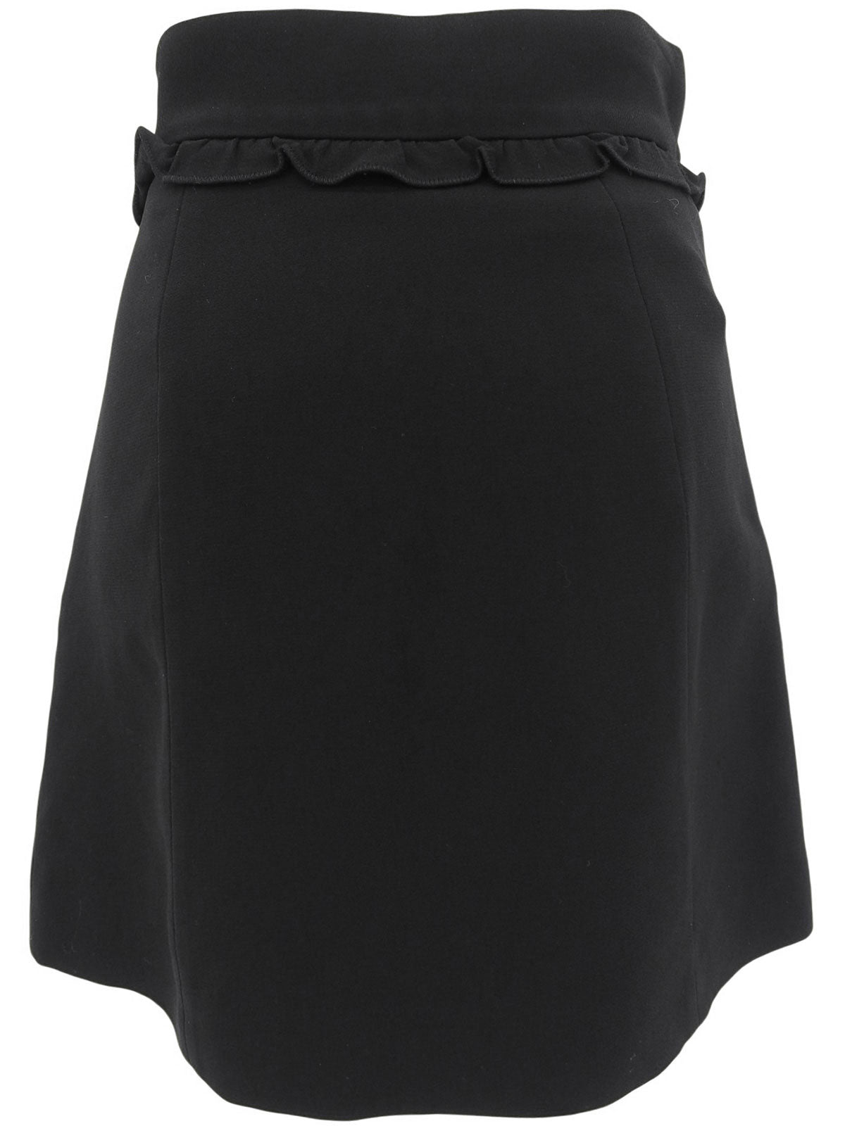 フリルデザインスカート ブラック