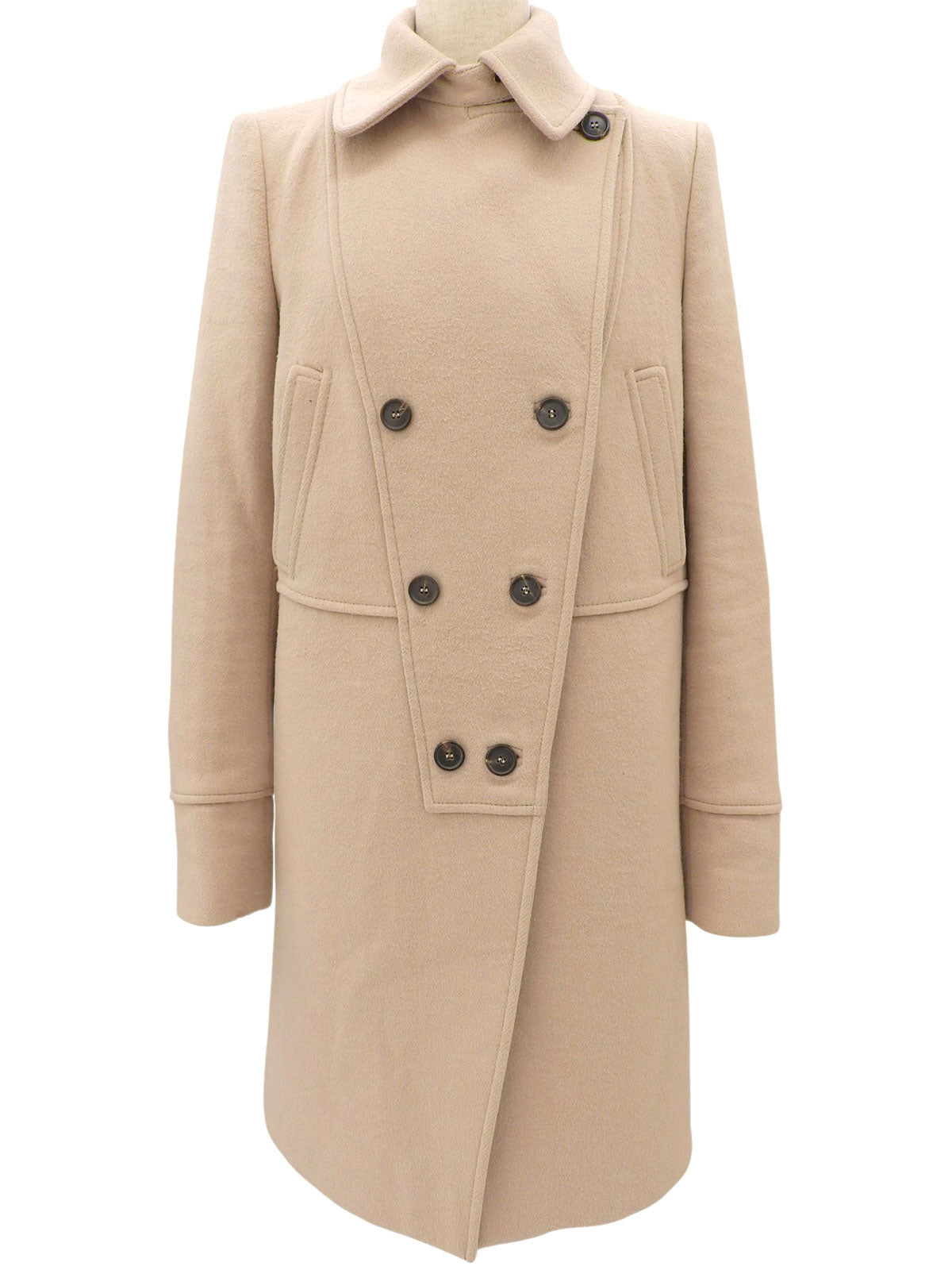 ダブルブレストコート ベージュ #36