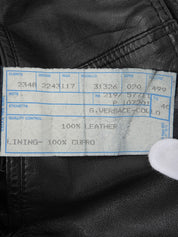 リアルレザージャケット ブラック