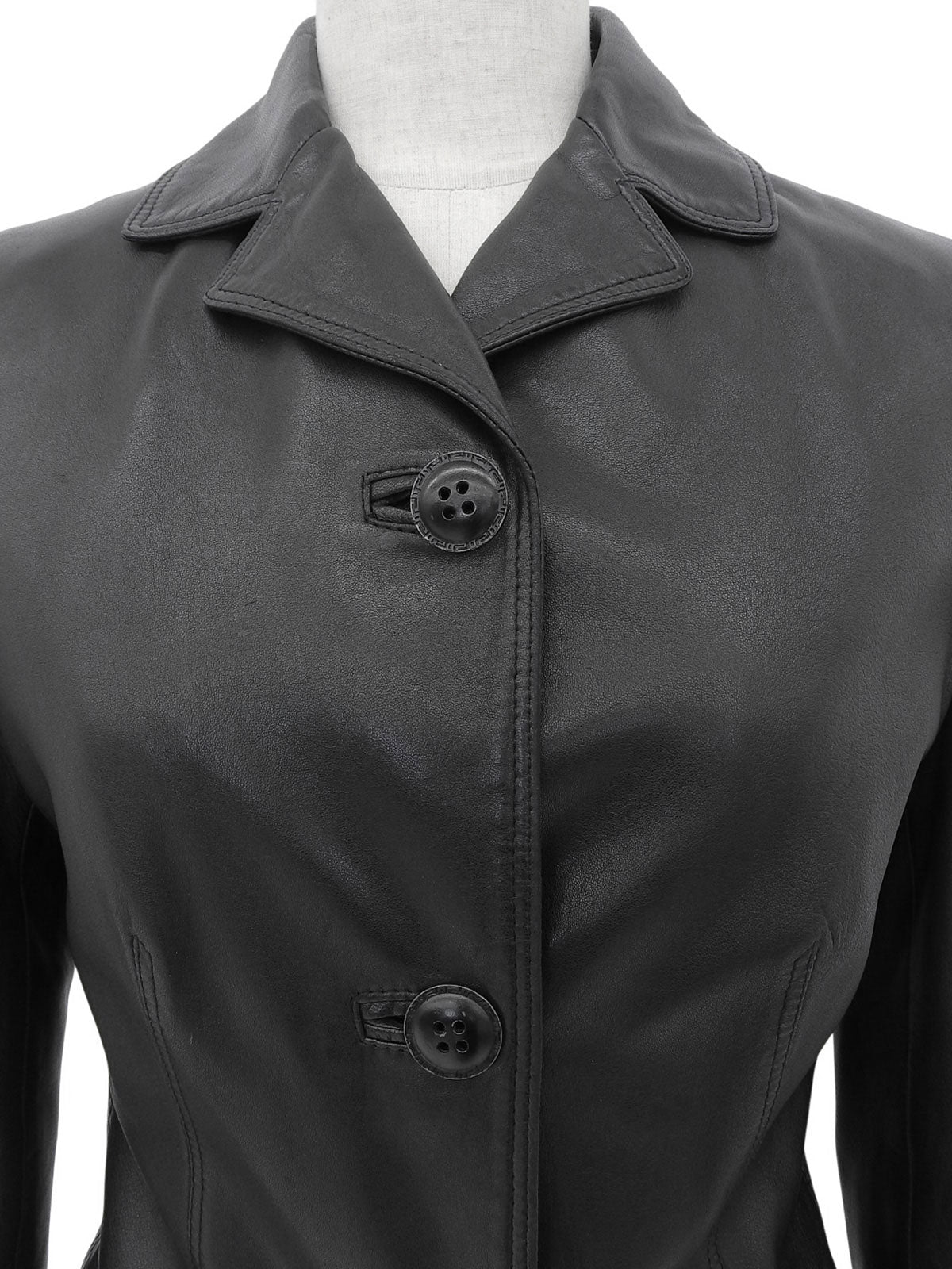 リアルレザージャケット ブラック